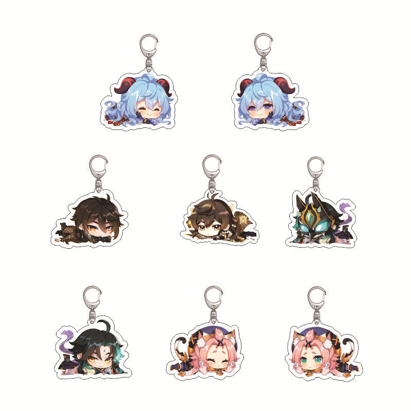 Anime Merchandise Keychain - Genshin Impact Acrylic Keychain Anime Merchandise