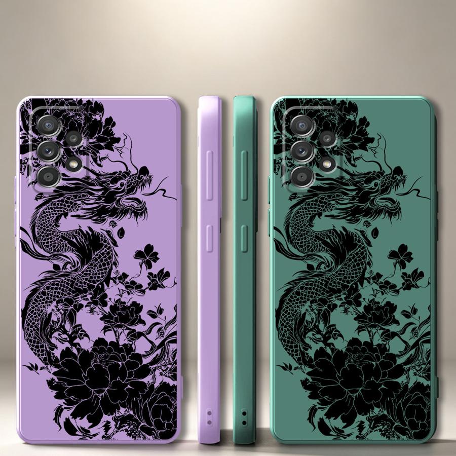 Lanyard Anime Logo - Dragon Peony Ink Phone Cover Case