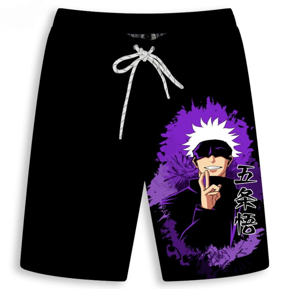 Men's Gojo Satoru Printed Shor - Anime Merchandise Store Japan review and price