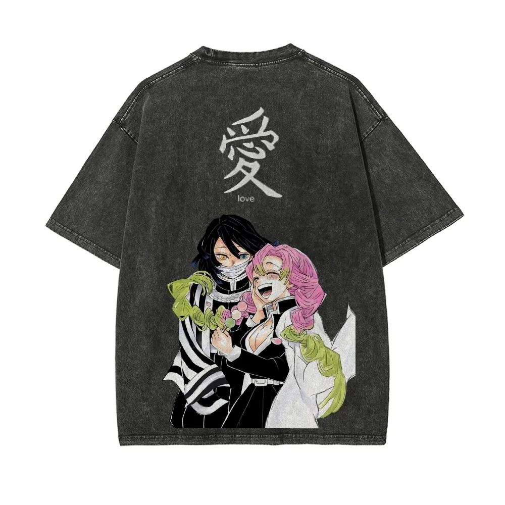 Kimetsu No Yaiba Washed T-Shir - Anime Merchandise Store Japan review and price