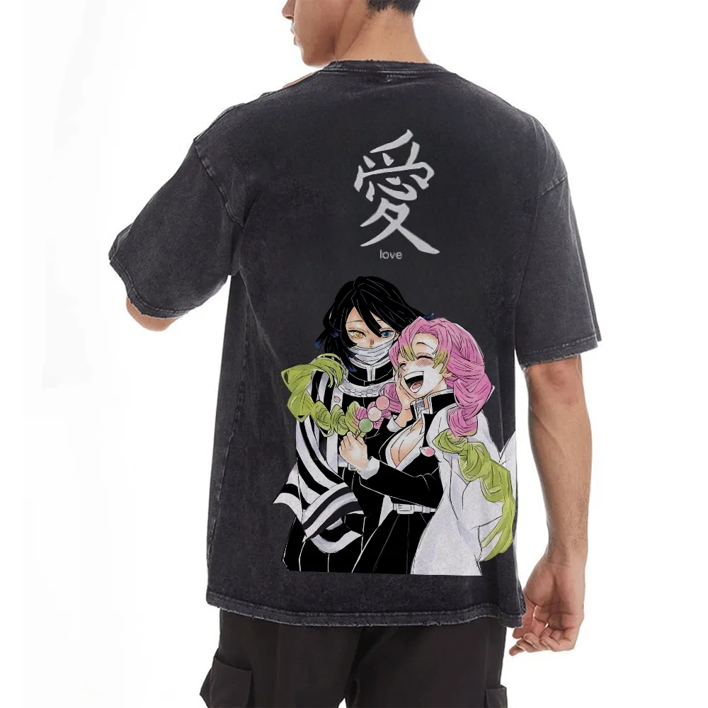 Kimetsu No Yaiba Washed T-Shir - Anime Merchandise Store Japan review and price