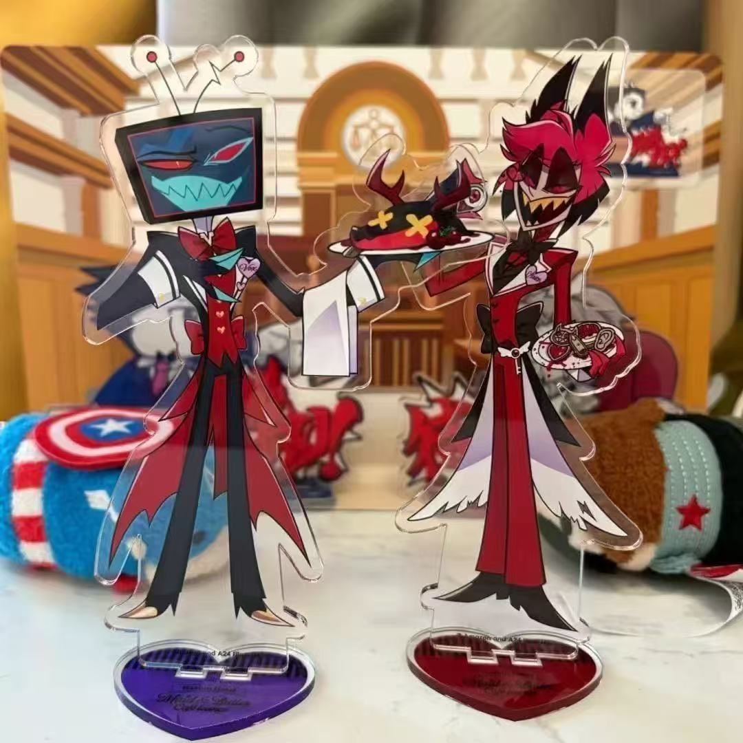 2pcs Hazbin Anime Peripherals  - Anime Merchandise Toys review and price