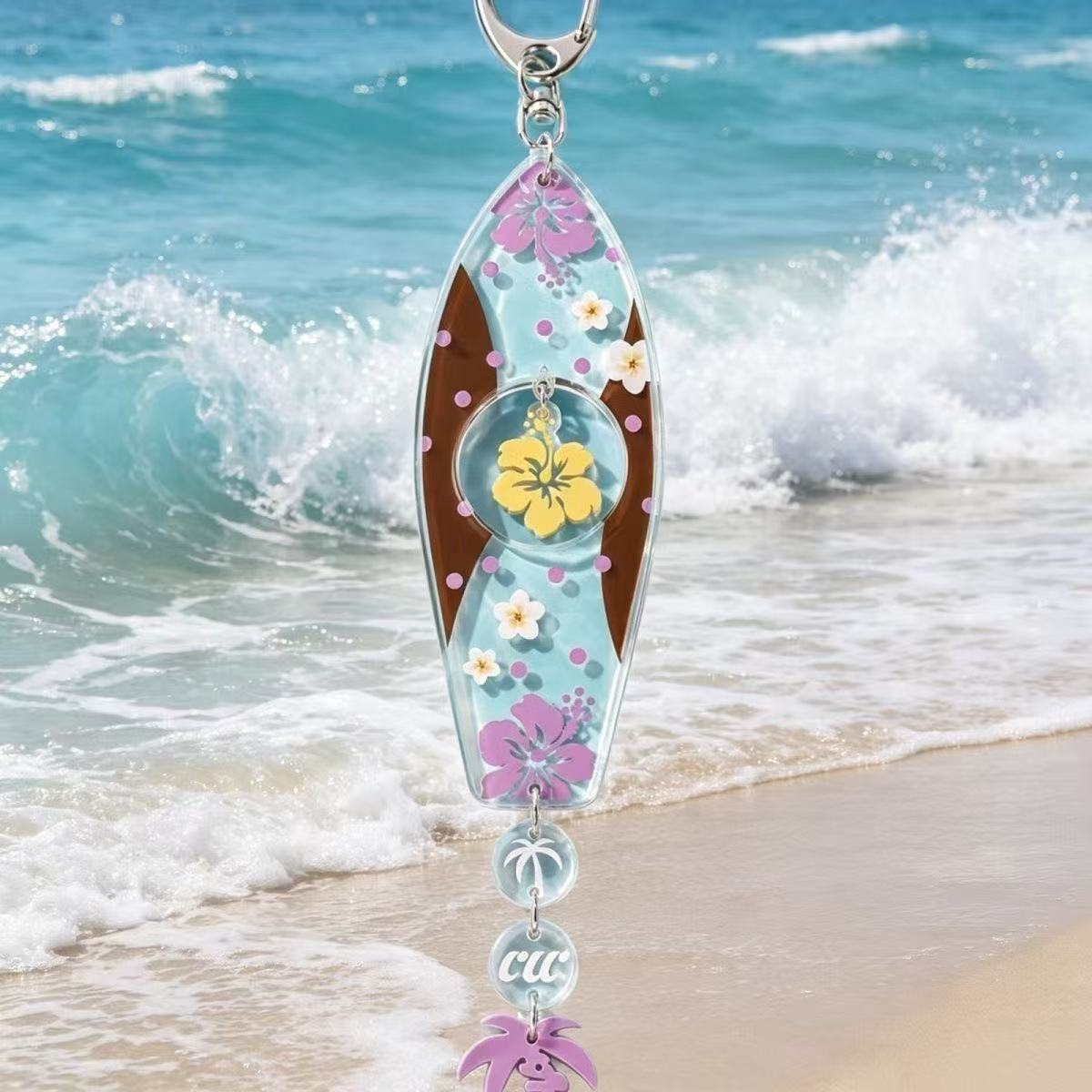 INS Hawaiian Surfboard Shaped  - Anime Merchandise Keychain review and price
