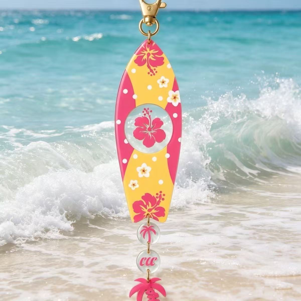 INS Hawaiian Surfboard Shaped  - Anime Merchandise Keychain review and price