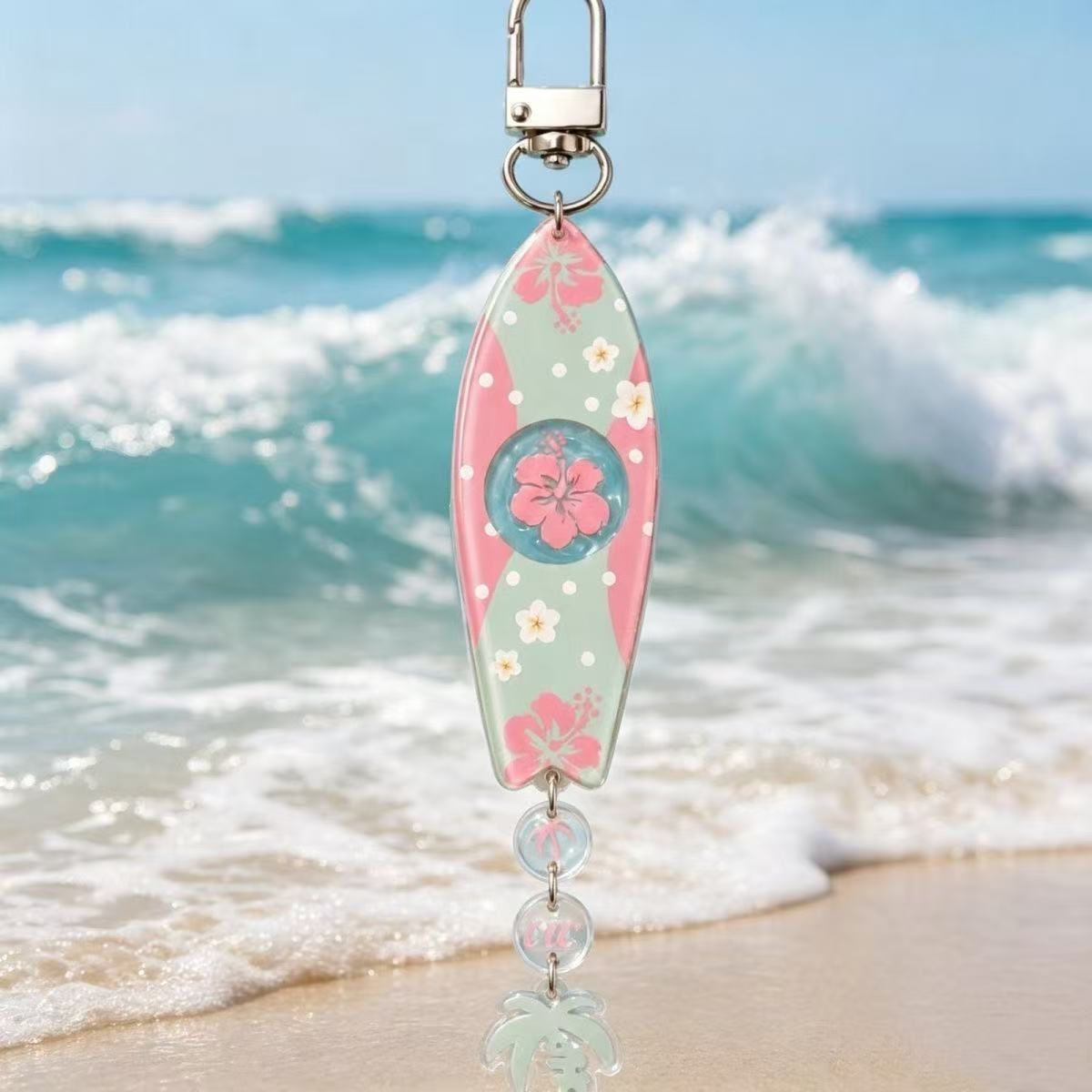 INS Hawaiian Surfboard Shaped  - Anime Merchandise Keychain review and price