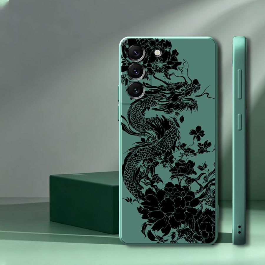 Dragon Peony Ink Phone Cover C - Lanyard Anime Logo review and price