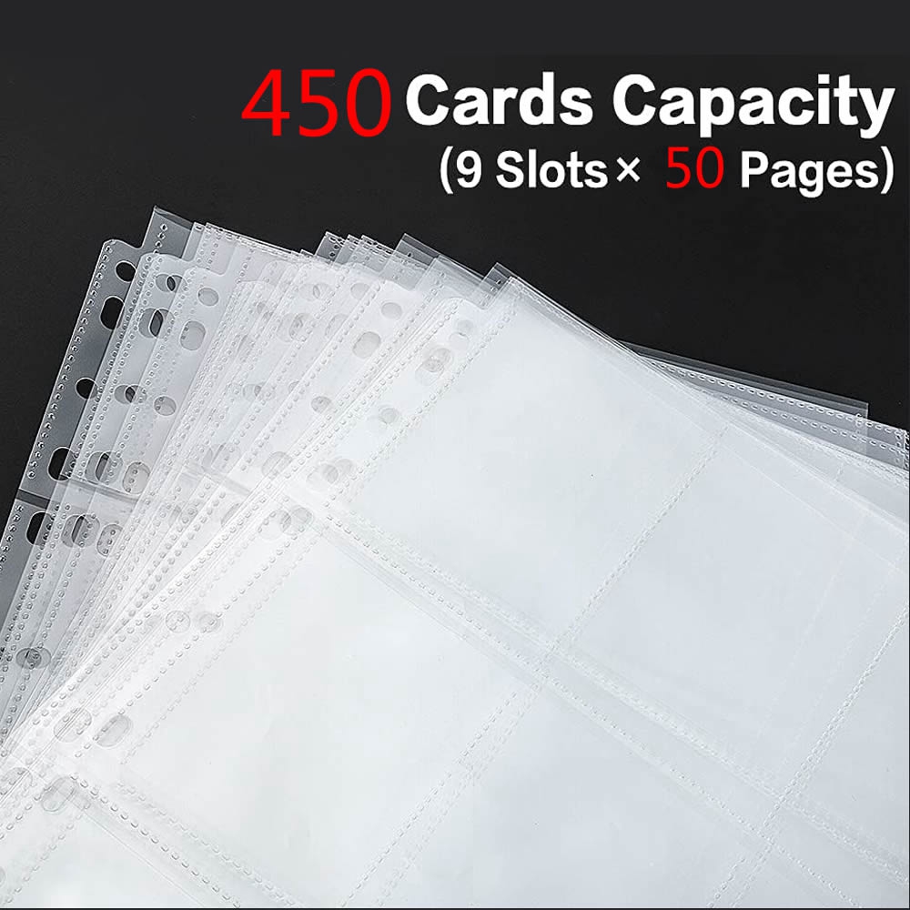 50 Pages 450 Pockets Single Si - Collector Card Sleeve review and price
