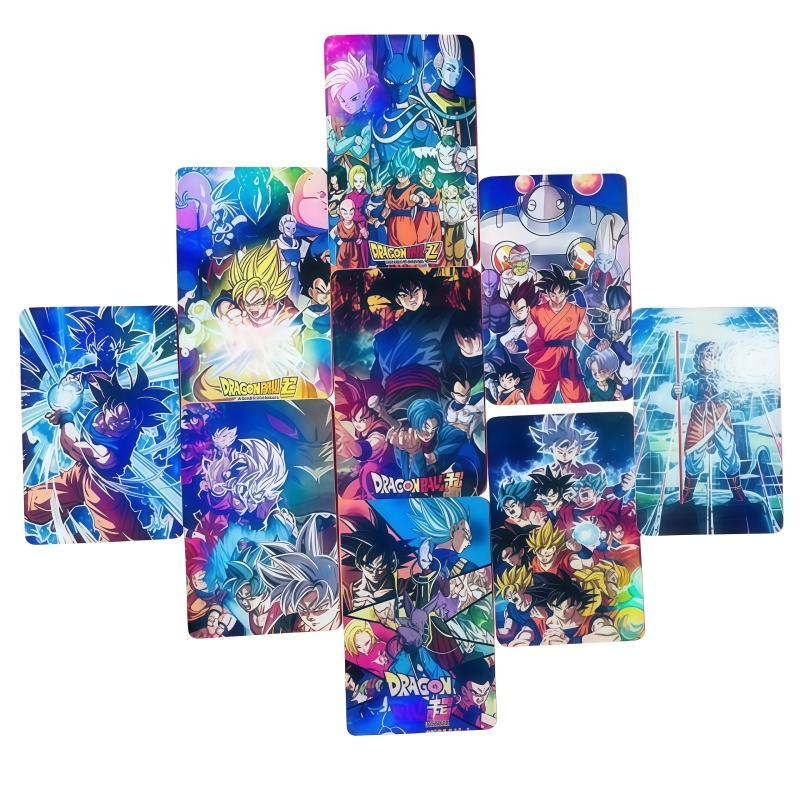 50pcs Dragon Ball holographic  - Anime Merchandise From Japan review and price